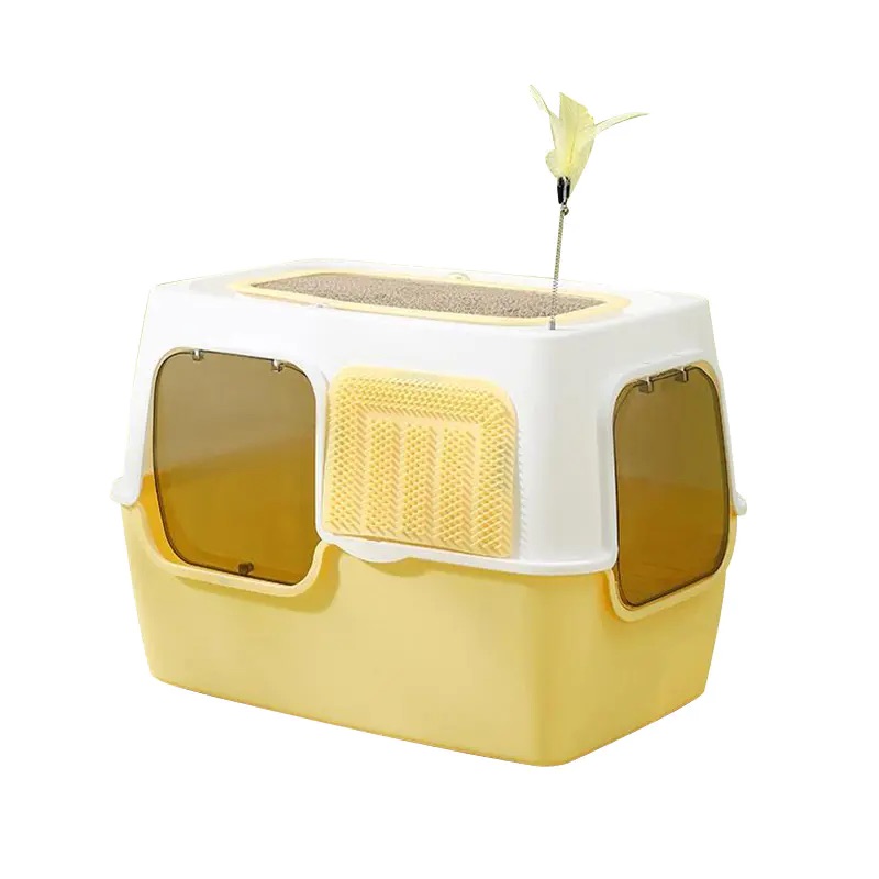 Litter Box with Scratcher (L)